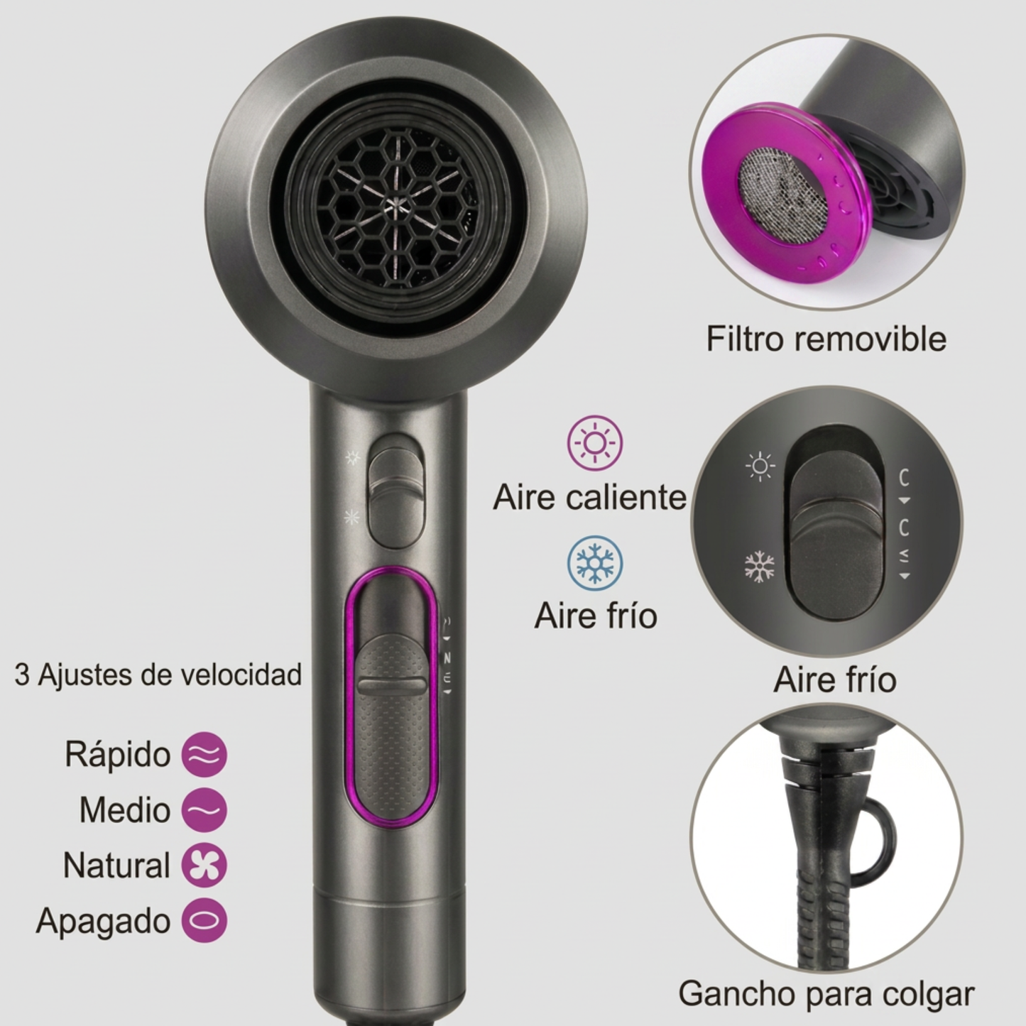 Secador de pelo Iónico Arga IonPro™ 2000W